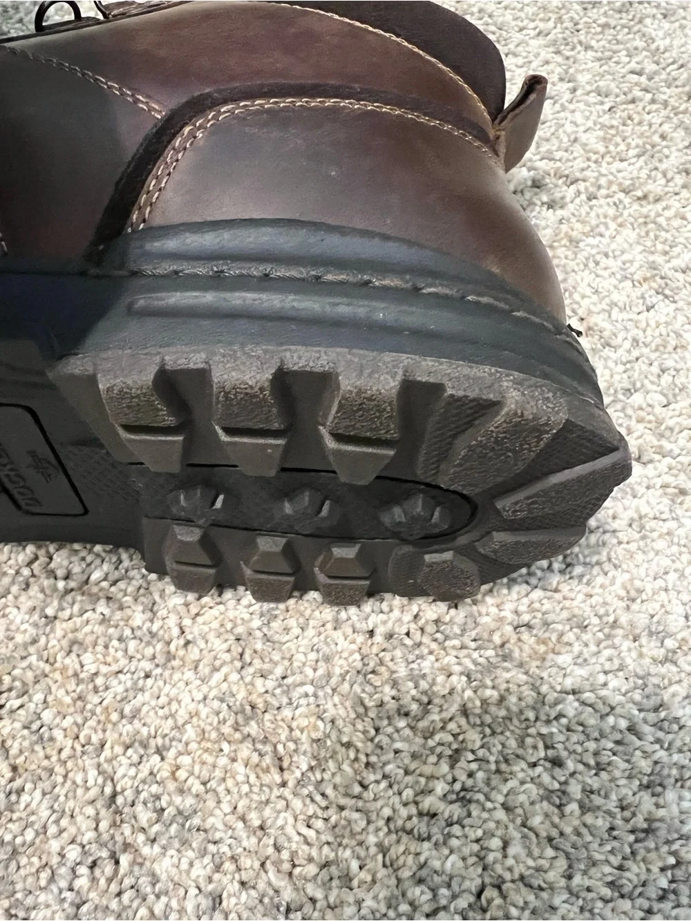 NWOT Dockers Brown Leather Lace-Up Ankle Boots